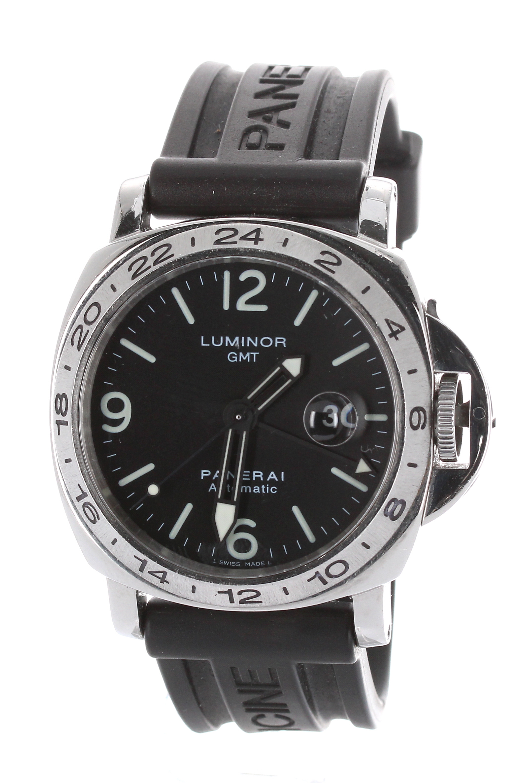 Panerai Luminor GMT (B Series) automatic stainless steel gentleman's wristwatch