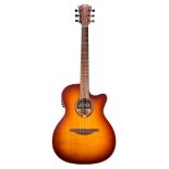 Lag Tramontane T118 ACE-BRS electro-acoustic guitar, made in China, Gear4Music hard case (new/old