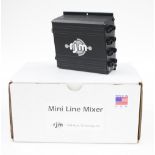 RJM Music Technology Mini Line Mixer, made in USA, boxed