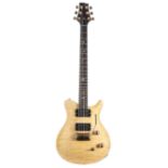SX electric guitar; Finish: natural maple; Fretboard: rosewood; Frets: good; Electrics: working;