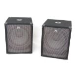 Pair of Electro-Voice Force I Sub bass bins, made in USA (2)