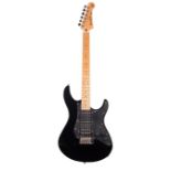 Yamaha Pacifica 112M electric guitar; Finish: black, various impact dings and other marks;