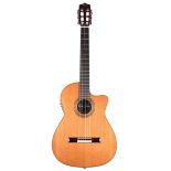 Cordoba Fusion Series Twelve Orchestra CE electro-classical guitar; Back and sides: rosewood,