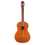 Alhambra classical guitar; Back and sides: mahogany, various imperfections; Table: natural,