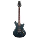1980s Westone Thunder II electric guitar, made in Japan, ser. no. 3xxxx0; Finish: metallic dark
