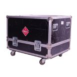 Gary Moore - tour flight case on wheels Used to hold the two Fender twin speaker amplifier cabinets.