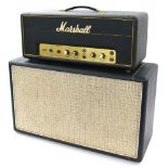 1973 Marshall JMP Lead & Bass 20 guitar amplifier head, made in England, ser. no. 1436E; together