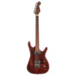 Cruiser by Crafter electric guitar, sunburst finish, neck pickup non-functioning, soft case; also,