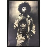 Jimi Hendrix - late 1960s TSR poster depicting a three-quarter length portrait of Hendrix,