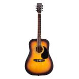 Encore Play Now starter set including a PWP-100SB acoustic guitar; together with a Richwood RA-12-