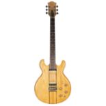 Kay K-60 electric guitar, circa 1980; Finish: natural maple, various minor scratches and dings;