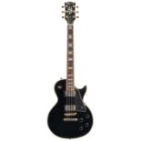 Late 1970s Aria Pro II LC-550B electric guitar, made in Japan; Finish: black, minor blemishes;