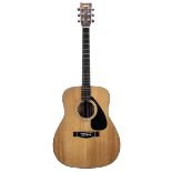 Yamaha FG-335 II acoustic guitar, made in Taiwan; Back and sides: mahogany, minor imperfections;