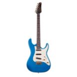 Valley Arts Custom Shop California Pro electric guitar, made in USA, ser, no. CAL0xxx5; Finish: blue
