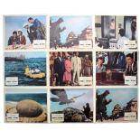 Rare set of nine colour 'Godzilla versus The Thing' front-of-house cinema lobby cards