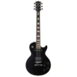 1980s Columbus Series 255/0 electric guitar, ser. no. 8xxxx9; Finish: black, various knocks and