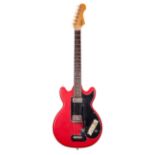 1962 Hofner Colorama II electric guitar, made in Germany, ser. no. 1xx8; Finish: red vinyl;