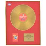 Primal Scream - 'Screamadelica' gold and silver presentation discs, presented to Bobby Gillespie