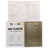 Jazz interest - autographed Duke Ellington 1971 British tour programme signed by Duke Ellington