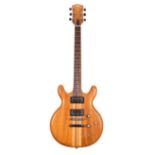Matsumoku made solid body electric guitar; Finish: natural, surface scratches and blemishes,