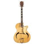 Unusual 17" archtop guitar in need of attention, soft bag