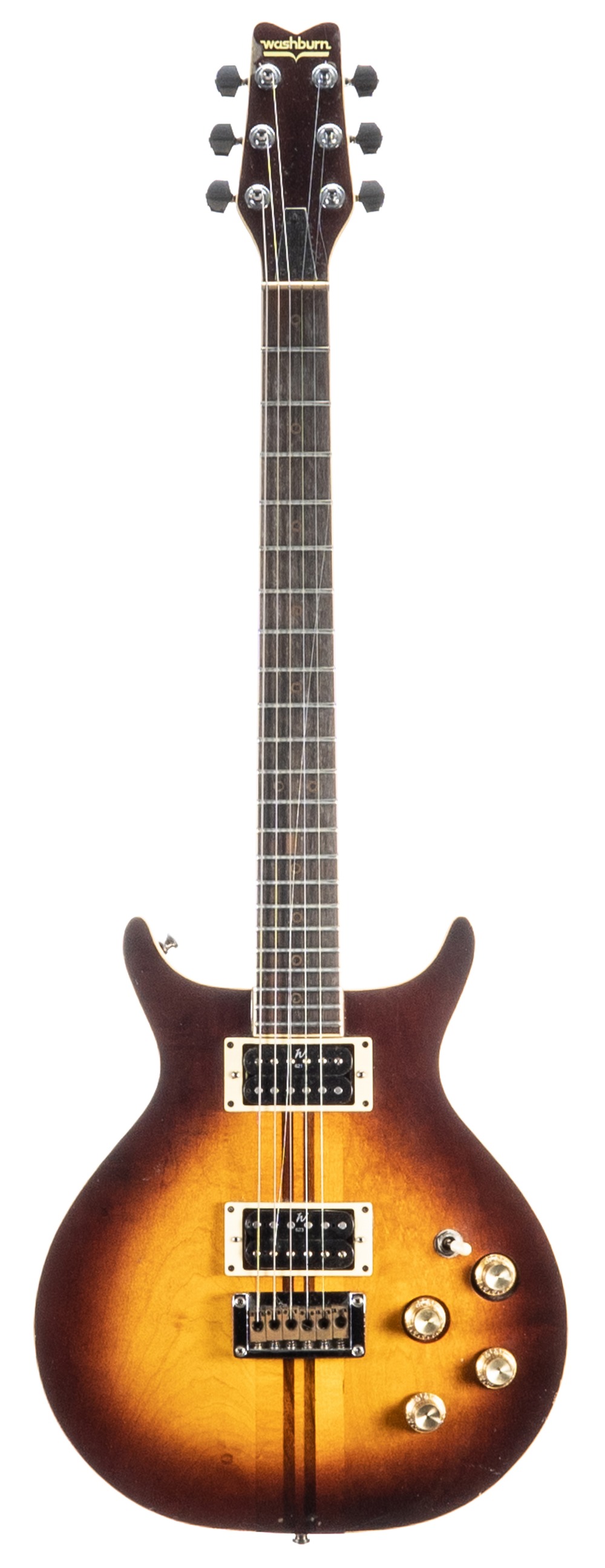1979 Washburn Wing Series Falcon electric guitar, ser. no. 7xxx9; Finish: sunburst, various knocks