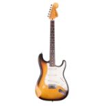 1972 Fender Stratocaster electric guitar, made in USA, ser. no. 3xxxx0; Finish: three-tone sunburst,