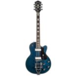 1999 De Armond by Guild M-75T electric guitar, made in Korea, ser. no. KC9xxxxx7; Finish: blue