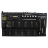 Line 6 POD XT Live Pro Guitar Tone on the Floor guitar pedal, gig bag