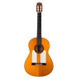 1961 José Ramirez Flamenco guitar, made by Felix Manzanero; Back and sides: cypress, minor marks;