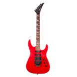 1987 Charvel by Jackson/Charvel Model 4 electric guitar, ser. no. C7xxxx4; Finish: Ferrari red, a