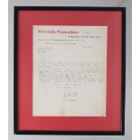 The Beatles - Riverside Promotions letter dated 23rd March 1963, addressed to Harry Clark Esq.