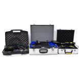 KAM KWM11 wireless microphone system, cased; together with a Trantec System II audio diversity