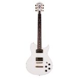 2006 Washburn WI46 electric guitar, made in China, ser. no. 06xxxx13; Finish: white; Fretboard: