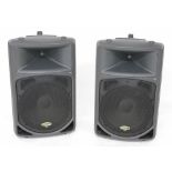 Pair of Samson DB500A active PA speakers