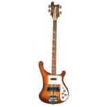 1979 Rickenbacker 4001 bass guitar, made in USA, ser. no. SL5xx8; Finish: brown, heavy buckle rash