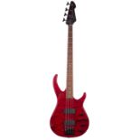 Peavey Millennium AC BXP bass guitar, made in Indonesia, ser. no. 04xxxx33; Finish: red quilt,