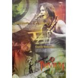 Jim Marshall - two autographed Marshall Amplification posters, one depicting Jim Marshall, the other