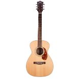 Guild M-240E electro-acoustic guitar; Back and sides: mahogany; Top: natural spruce; Fretboard: