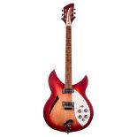 1996 Rickenbacker 330 electric guitar, made in USA; Finish: Fireglo, lacquer checking in places,