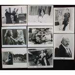 Mixed assortment of black and white promotional film stills of various sci-fi and horror including