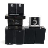 Hifi equipment including a Marantz CD-45 compact disc player, a Marantz CD4000 CD player, a