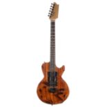 1979 Dub Hurst Junior Myers electric guitar; Finish: stained pine; Fretboard: rosewood; Frets: good;