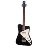 Danelectro Dano Pro electric guitar; Finish: black, blemish to the front edge; Fretboard: