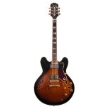 Epiphone Sheraton semi-hollow body electric guitar, made in Korea, ser. no. S5xxxxx03; Finish: