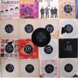 The Beatles - good collection of Beatles 45rpm black label and Apple singles including I Want to