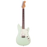 2016 Fender Duo-Sonic HS electric guitar, made in Mexico, ser. no. MX16xxxx71; Finish: surf pearl;