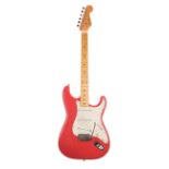 Fender Stratocaster electric guitar comprising an assortment of vintage and modern parts; 1960s