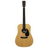 C.F. Martin & Co X Series DX1 electro-acoustic guitar, made in Mexico, ser. no. 2xxxxx9; Back and