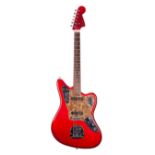 Fender Jaguar electric guitar, made in Japan, circa 1993, ser. no. O02xxx1; Finish: candy apple red,